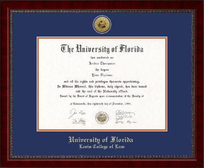 University of Florida diploma frame - Gold Engraved Medallion Diploma Frame in Sutton