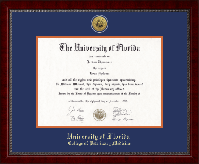 University of Florida diploma frame - Gold Engraved Medallion Diploma Frame in Sutton