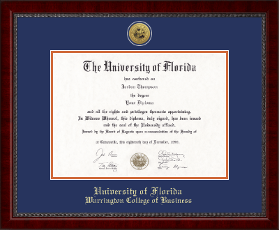 University of Florida diploma frame - Gold Engraved Medallion Diploma Frame in Sutton