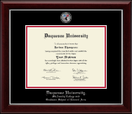 Duquesne University diploma frame - Masterpiece Medallion Diploma Frame in Gallery Silver