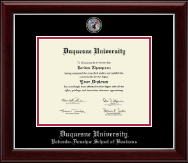 Duquesne University diploma frame - Masterpiece Medallion Diploma Frame in Gallery Silver