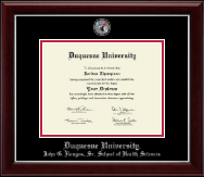Duquesne University diploma frame - Masterpiece Medallion Diploma Frame in Gallery Silver