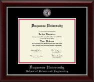 Duquesne University diploma frame - Masterpiece Medallion Diploma Frame in Gallery Silver