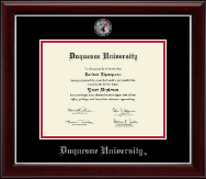 Duquesne University diploma frame - Masterpiece Medallion Diploma Frame in Gallery Silver