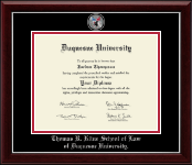 Duquesne University diploma frame - Masterpiece Medallion Diploma Frame in Gallery Silver
