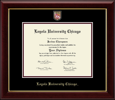 Loyola University Chicago diploma frame - Masterpiece Medallion Diploma Frame in Gallery