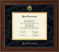 Post University Presidential Gold Engraved Diploma Frame in Madison