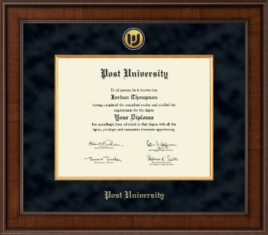 Post University diploma frame - Presidential Gold Engraved Diploma Frame in Madison
