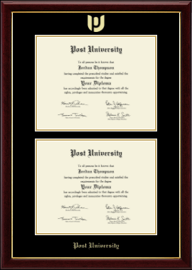 Post University diploma frame - Double Diploma Frame in Gallery