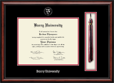 Barry University diploma frame - Tassel & Cord Diploma Frame in Southport