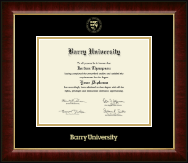 Barry University Gold Embossed Diploma Frame in Murano