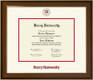 Barry University Dimensions Diploma Frame in Westwood