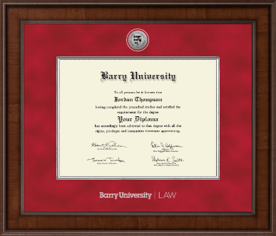 Barry University diploma frame - Presidential Silver Engraved Diploma Frame in Madison
