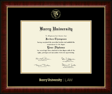 Barry University diploma frame - Gold Embossed Diploma Frame in Murano