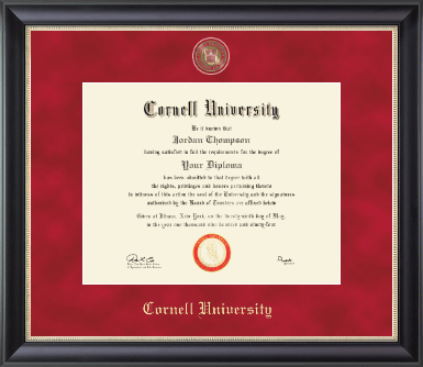 Cornell University diploma frame - Regal Edition Diploma Frame in Noir