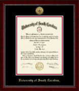 University of South Carolina Gold Engraved Medallion Diploma Frame in Sutton