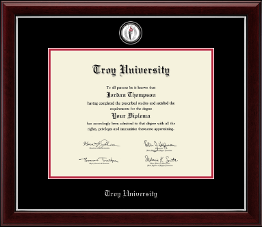 Troy University diploma frame - Masterpiece Medallion Diploma Frame in Gallery Silver