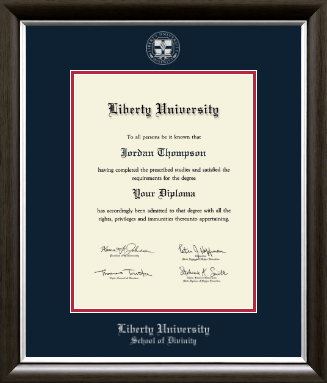 Liberty University diploma frame - Silver Embossed Diploma Frame in Devonshire