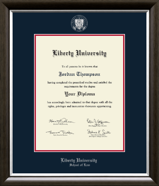 Liberty University diploma frame - Silver Embossed Diploma Frame in Devonshire