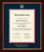 Liberty University diploma frame - Gold Embossed Diploma Frame in Murano