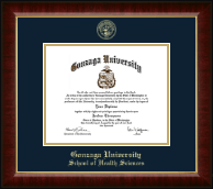 Gonzaga University diploma frame - Gold Embossed Diploma Frame in Murano