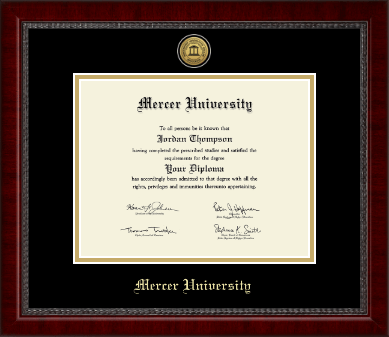 Mercer University diploma frame - Gold Engraved Medallion Diploma Frame in Sutton