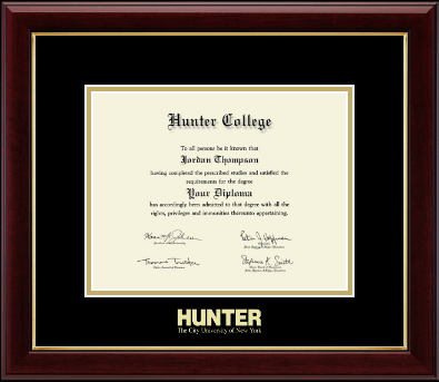 Hunter College diploma frame - Gold Embossed Diploma Frame in Gallery