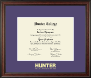 Hunter College diploma frame - Gold Embossed Diploma Frame in Studio