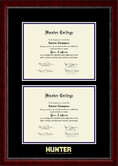 Hunter College diploma frame - Double Diploma Frame in Sutton
