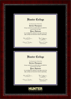 Hunter College diploma frame - Double Diploma Frame in Sutton