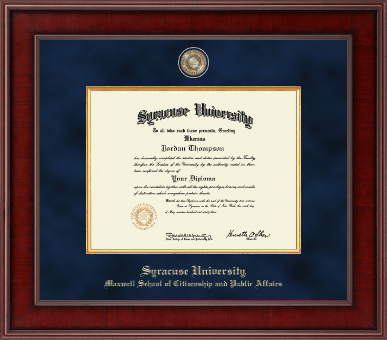 Syracuse University diploma frame - Presidential Masterpiece Diploma Frame in Jefferson