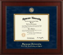 Syracuse University diploma frame - Presidential Masterpiece Diploma Frame in Jefferson
