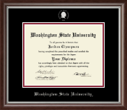 Washington State University diploma frame - Silver Embossed Diploma Frame in Devonshire