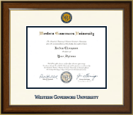 Western Governors University Dimensions Diploma Frame in Westwood