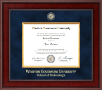 Western Governors University diploma frame - Presidential Masterpiece Diploma Frame in Jefferson