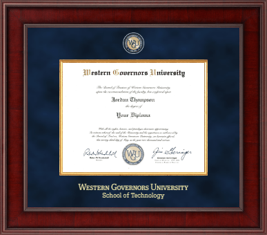 Western Governors University diploma frame - Presidential Masterpiece Diploma Frame in Jefferson