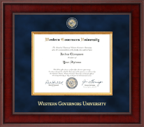 Western Governors University Presidential Masterpiece Diploma Frame in Jefferson