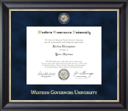 Western Governors University diploma frame - Regal Edition Diploma Frame in Noir