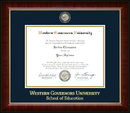 Western Governors University diploma frame - Masterpiece Medallion Diploma Frame in Murano