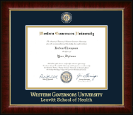 Western Governors University diploma frame - Masterpiece Medallion Diploma Frame in Murano