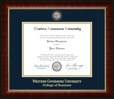 Western Governors University diploma frame - Masterpiece Medallion Diploma Frame in Murano