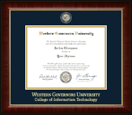Western Governors University diploma frame - Masterpiece Medallion Diploma Frame in Murano