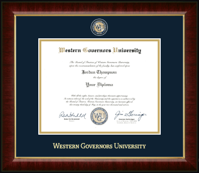 Western Governors University diploma frame - Masterpiece Medallion Diploma Frame in Murano