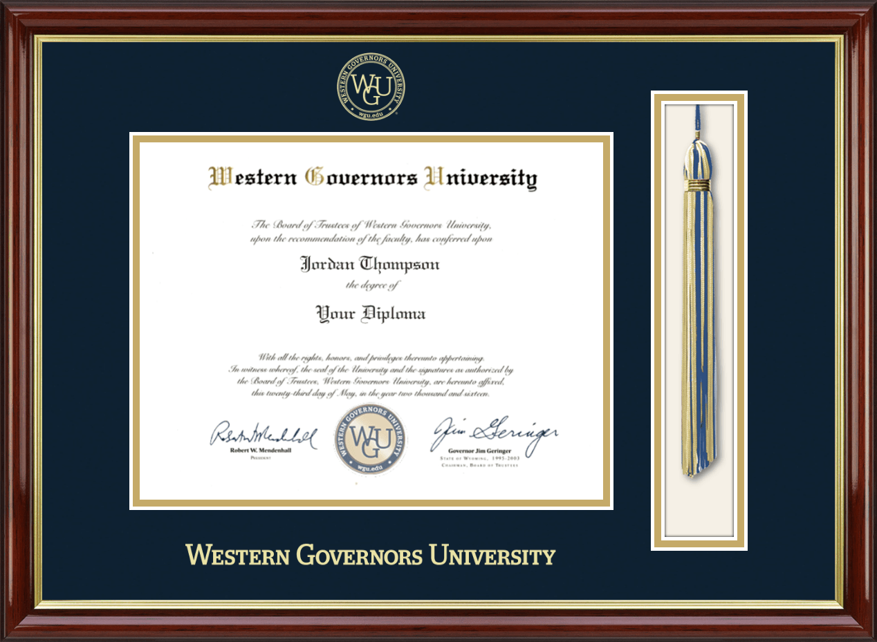 Western Governors University Tassel Edition Diploma Frame In Southport ...