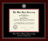 The Ohio State University diploma frame - Silver Engraved Medallion Diploma Frame in Sutton