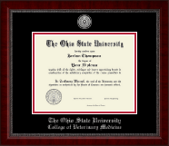 The Ohio State University diploma frame - Silver Engraved Medallion Diploma Frame in Sutton