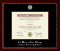 University of Chicago diploma frame - Silver Engraved Medallion Diploma Frame in Sutton