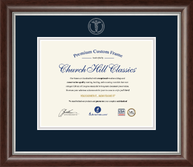 Medical School Certificate Frames and Gifts certificate frame - Embossed Medical Certificate Frame in Devonshire