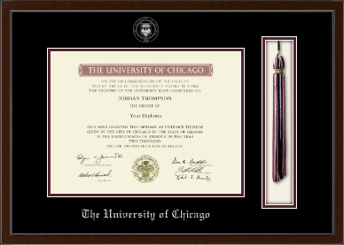 University of Chicago diploma frame - Tassel & Cord Diploma Frame in Delta
