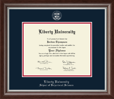Liberty University diploma frame - Silver Embossed Diploma Frame in Devonshire